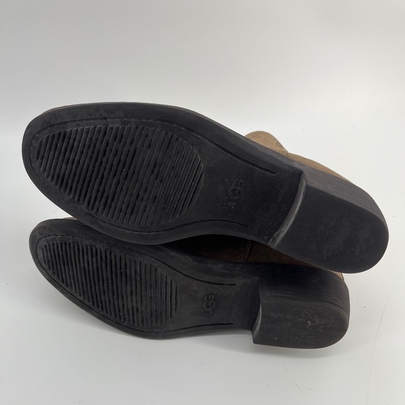 UGG Emmeth Chelsea Boot Coffee Grounds Suede Color Boots Women's Size 9.5 - Picture 7 of 8